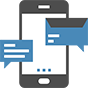 Mobile and Text support Icon